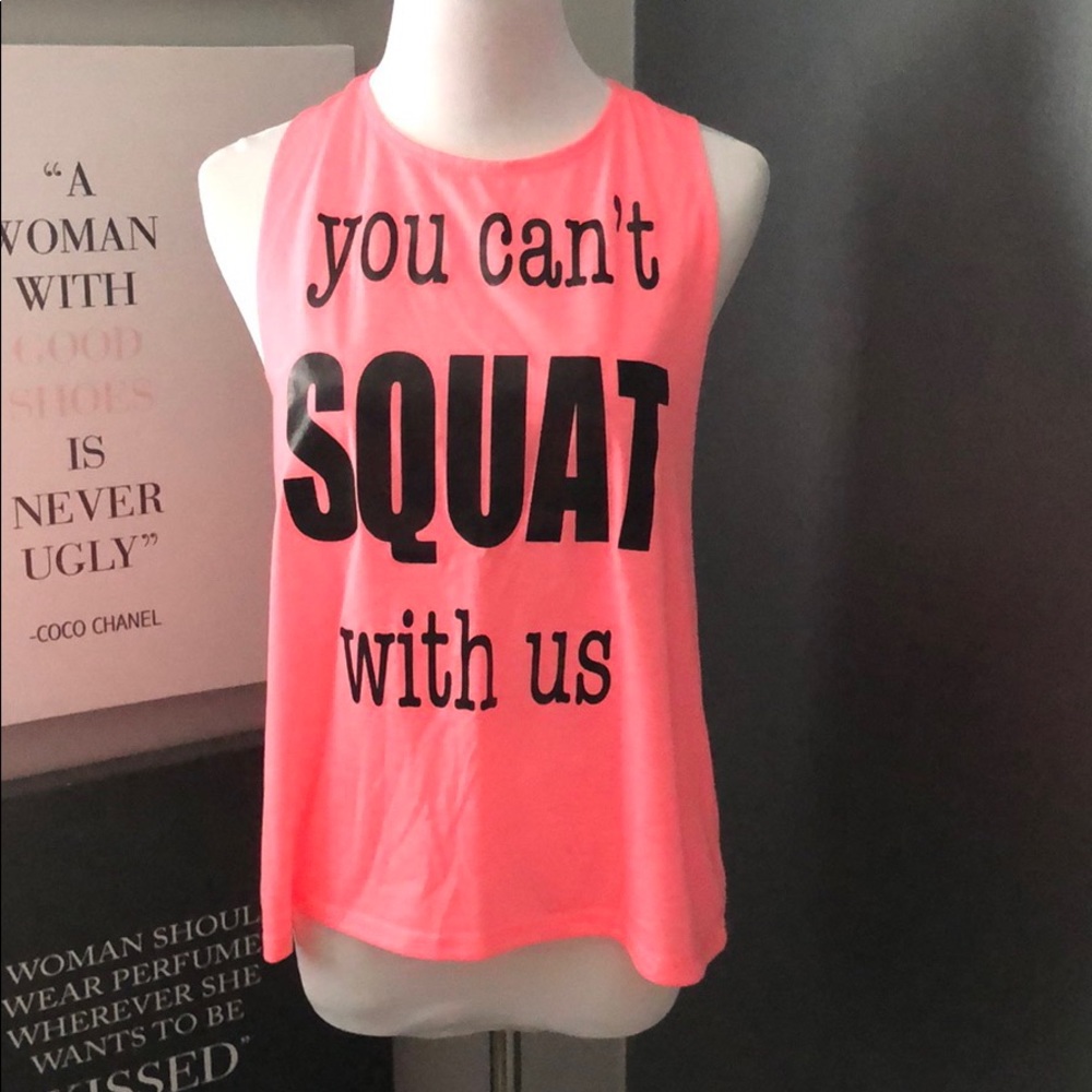 Hot pink tank